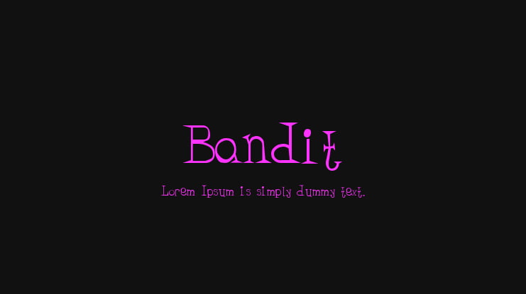 Bandit Font