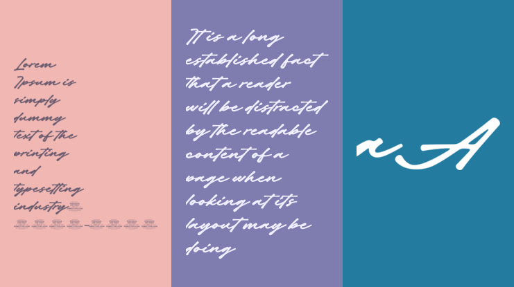 Master Signature Font