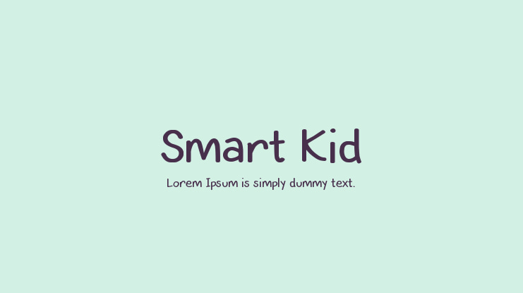 Smart Kid Font