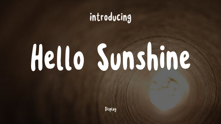 Hello Sunshine Font