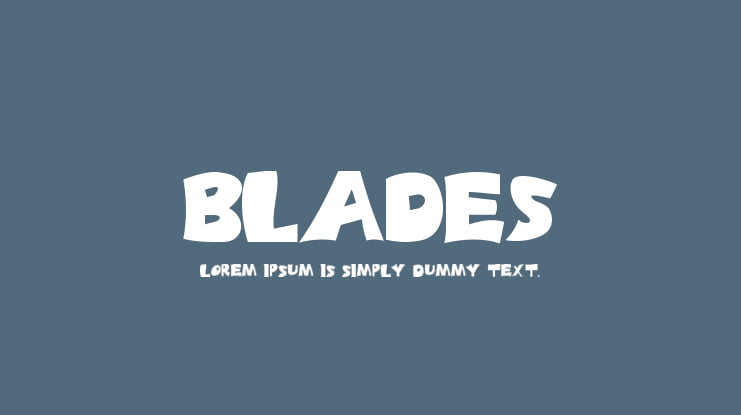 Blades Font