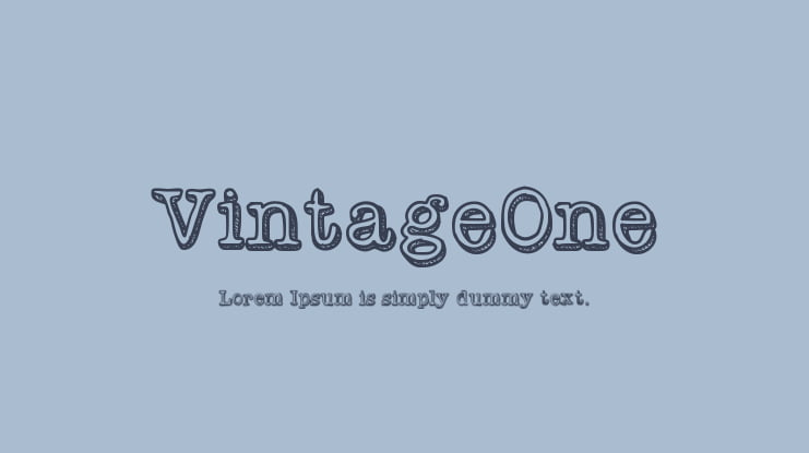 VintageOne Font