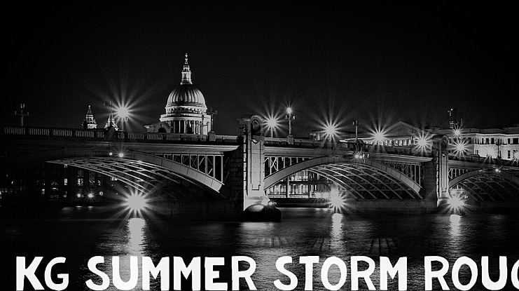KG Summer Storm Rough Font Family
