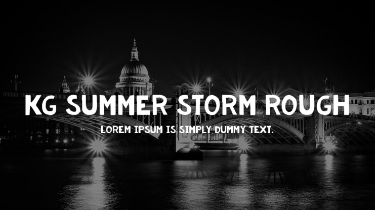 KG Summer Storm Rough Font Family