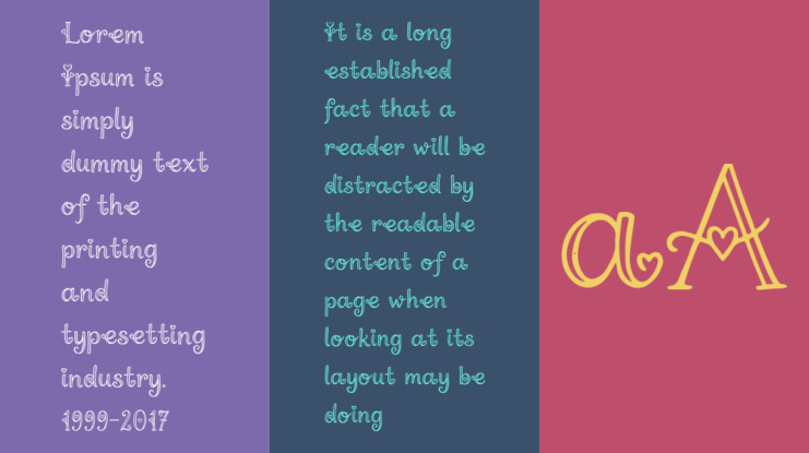 Knitheart Personal Use Font