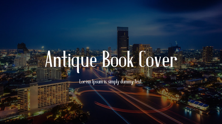 Antique Book Cover Font
