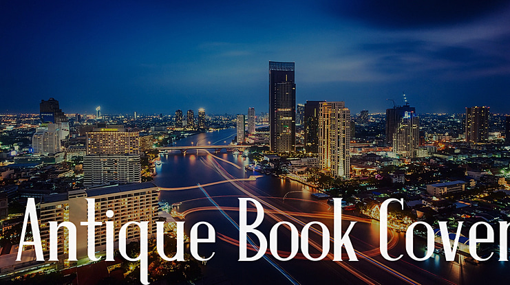 Antique Book Cover Font