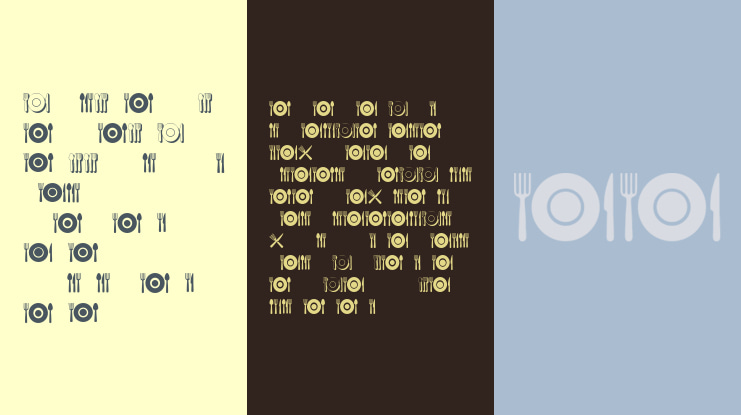 Food Icons Font