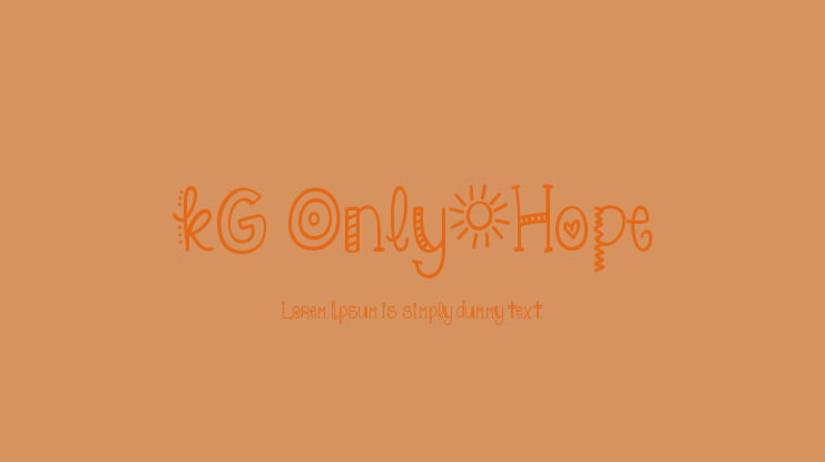 KG Only*Hope Font
