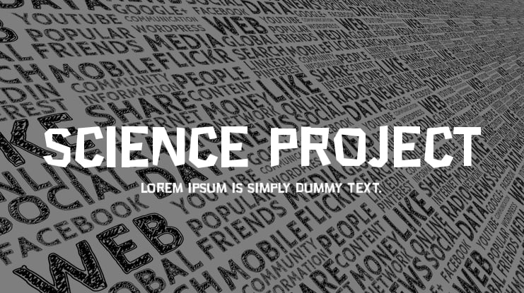 Science Project Font