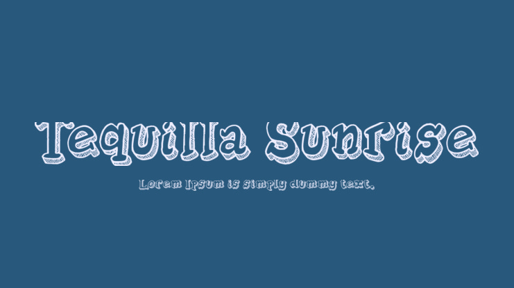 Tequilla Sunrise Font