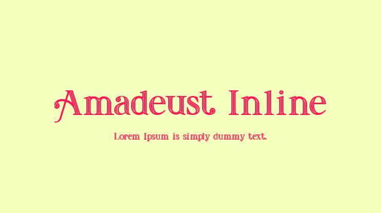 Amadeust Inline Font Family