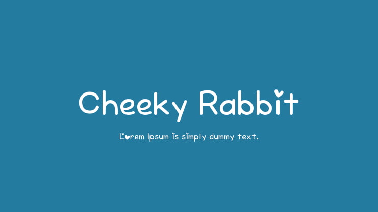 Cheeky Rabbit Font