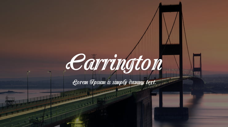 Carrington Font