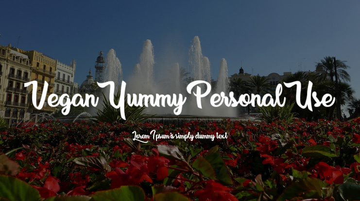 Vegan Yummy Personal Use Font