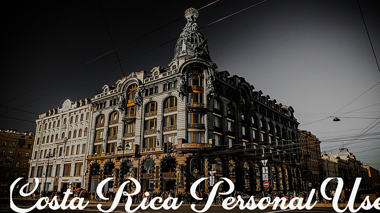 Costa Rica Personal Use Font