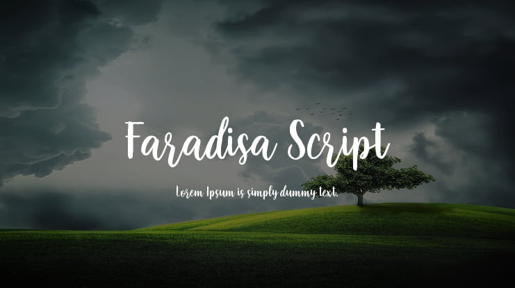 Faradisa Script Font