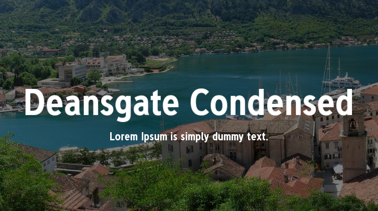 Deansgate Condensed Font