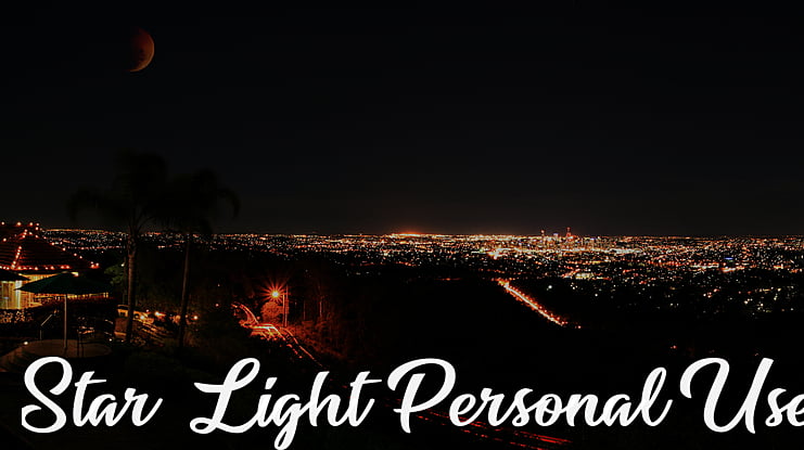 Star Light Personal Use Font
