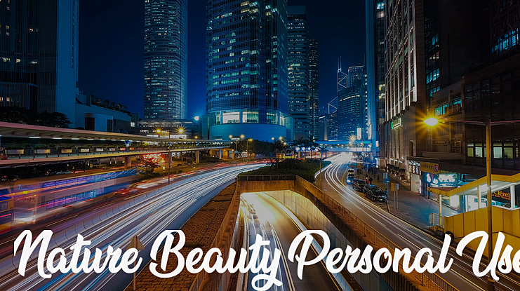 Nature Beauty Personal Use Font