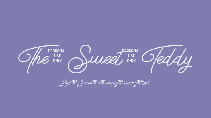 The Sweet Teddy Font
