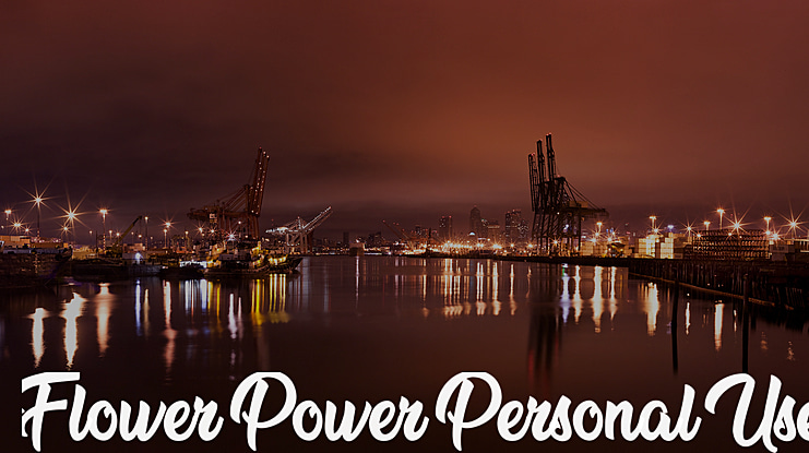 Flower Power Personal Use Font