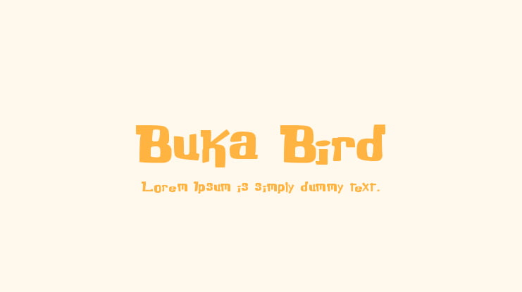Buka Bird Font