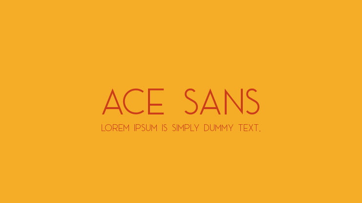 Ace Sans Font