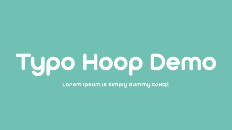 Typo Hoop Demo Font Family