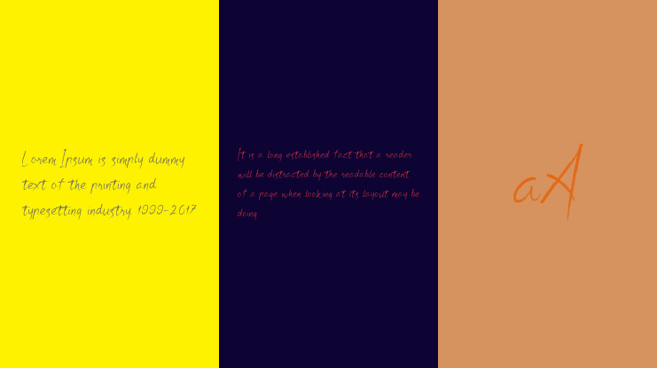 Monzana Cursive Brush Script Font