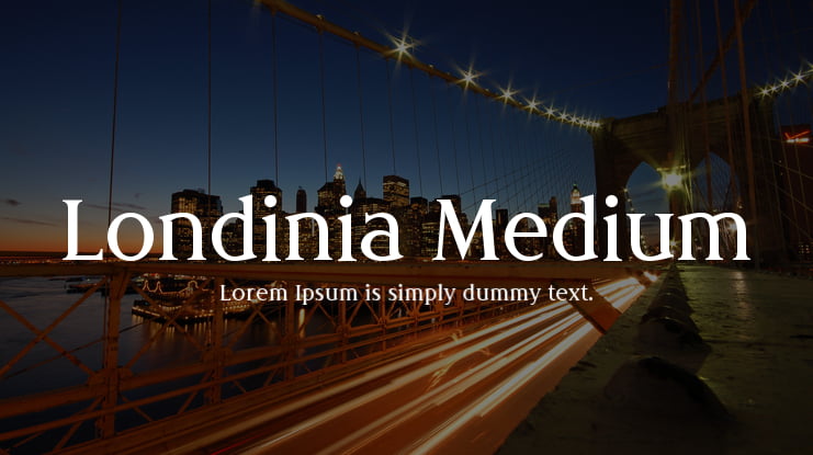 Londinia Medium Font