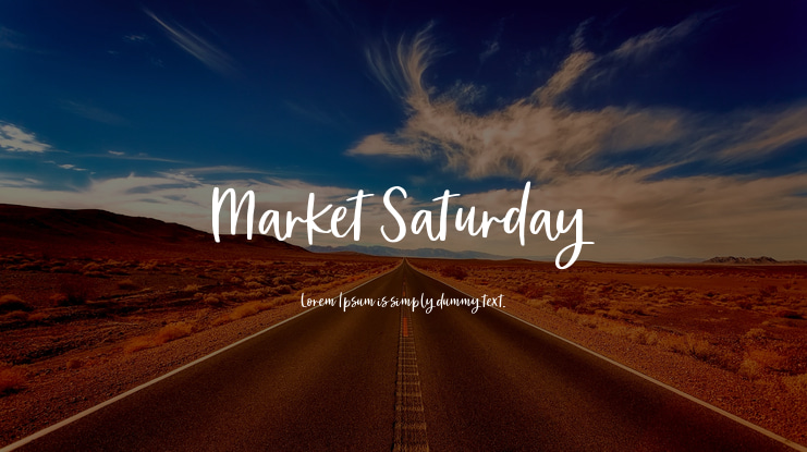 Market Saturday Font Family