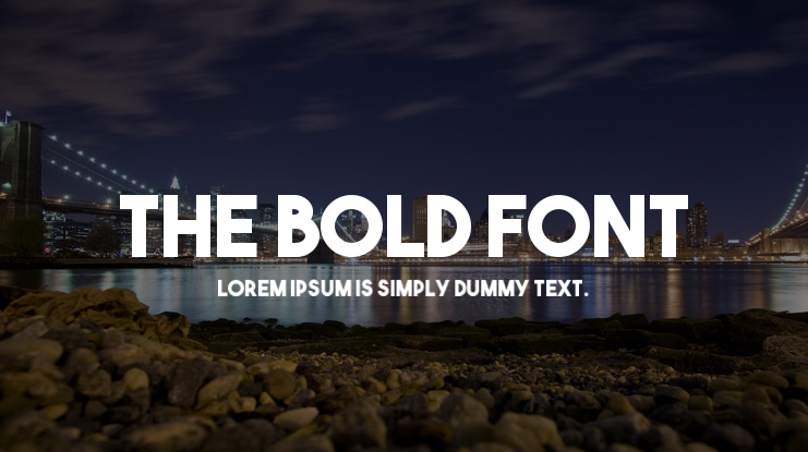 The Bold Font