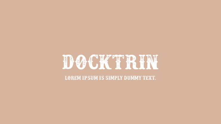 Docktrin Font