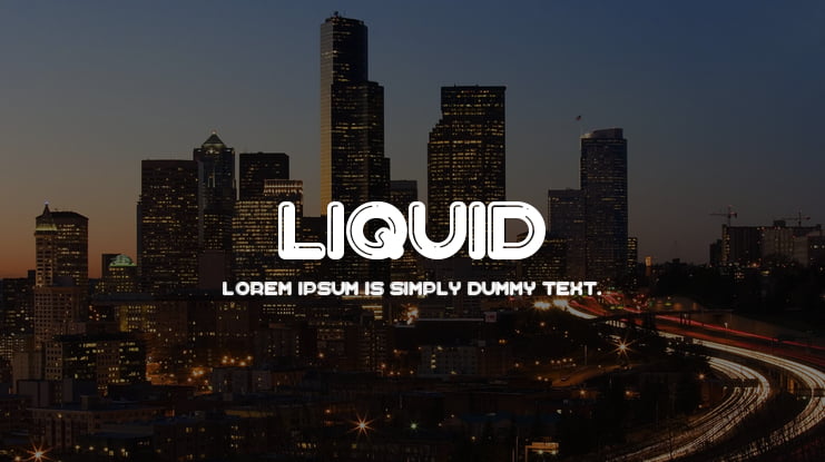 Liquid Font Family