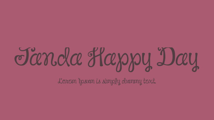 Janda Happy Day Font