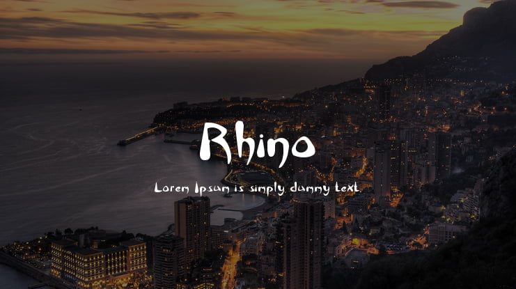 Rhino Font