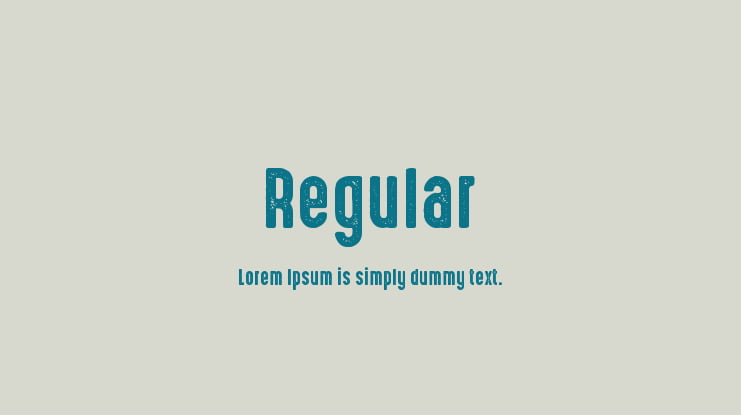 Regular Font