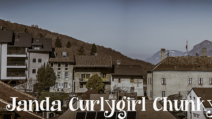 Janda Curlygirl Chunky Font Family