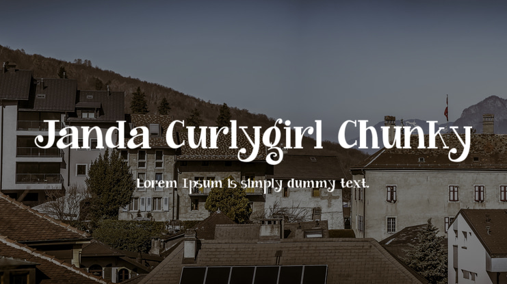 Janda Curlygirl Chunky Font Family
