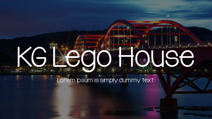 KG Lego House Font