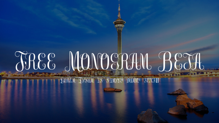 Free Monogram Beta Font Family