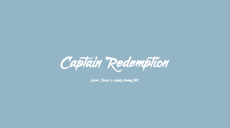 Captain Redemption Font