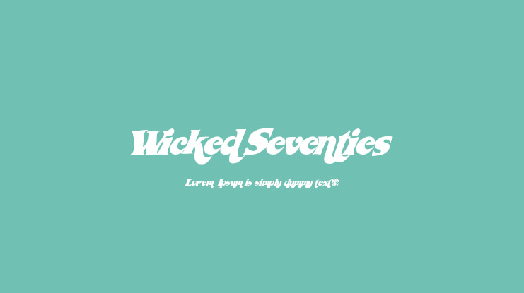 WickedSeventies Font