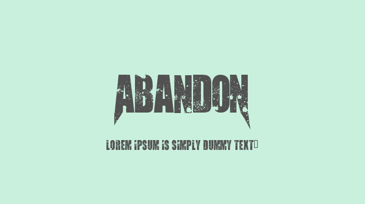 AbandoN Font
