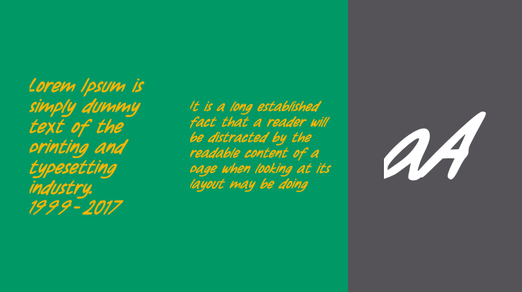 Slowning Font
