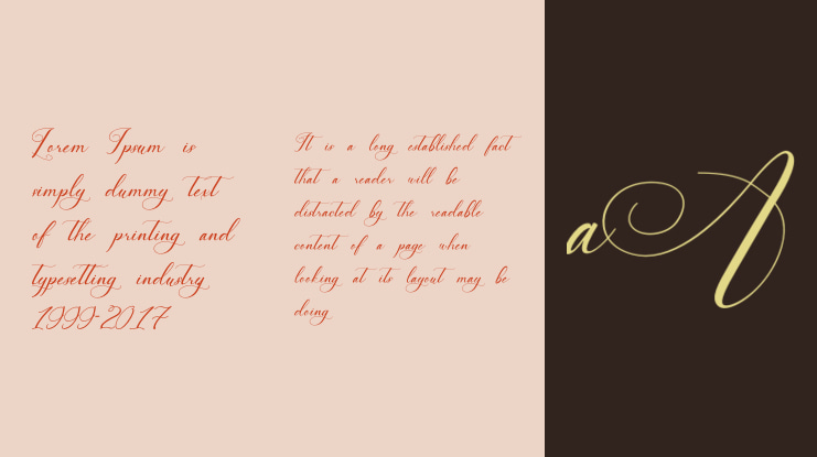 Symphony Romance Wedding Fancy Signature Calligraphy Font