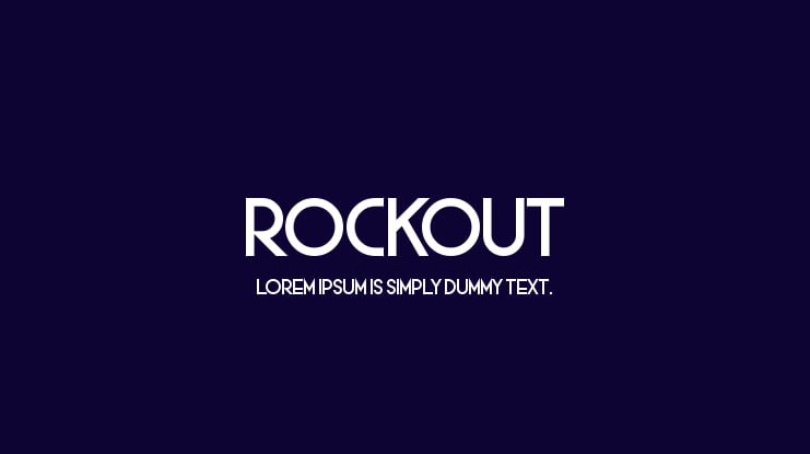 Rockout Font