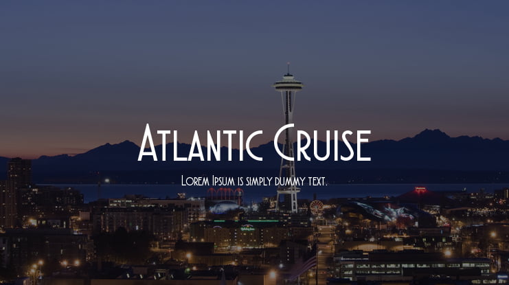 Atlantic Cruise Font