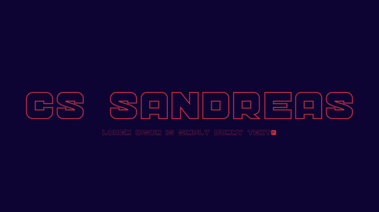 CS Sandreas Font